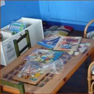 Coin des enfants à la bibliothèque