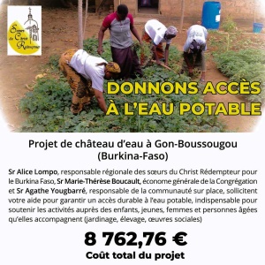 Projet d'un château d'eau à Gon Boussougou