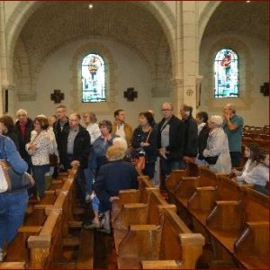 Visiteurs à la Chapelle de Rillé