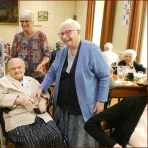 Avec Sr Monique, centenaire du 6 Février 2019