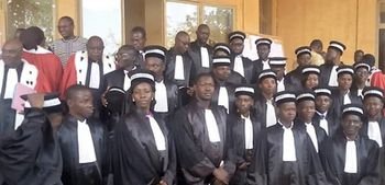 Juge BEOGO et ses collègues, lors de la prestation de serment le 20 janvier 2020 Juge BEOGO et ses collègues, lors de la prestation de serment le 20 janvier 2020